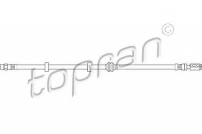 Conducta / cablu frana VW GOLF III Variant (1H5) (1993 - 1999) TOPRAN 108 912 foto