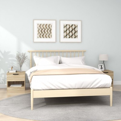 vidaXL Noptiere, 2 buc., stejar sonoma, lemn prelucrat 811257 foto