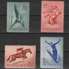 Sporturi Sc.928-931 (Scott) Bulgaria 1954