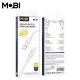 Cablu Mobi 1M Alb MC-01 USB-A la Type-C