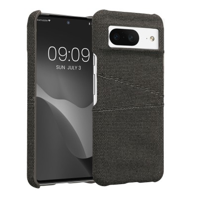 Husa Kwmobile pentru Google Pixel 8, Gri, Textil, KWM0000209J002C foto