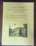 Analele stiinţifice ale universităţii de stat din Moldova