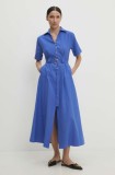 Answear Lab rochie din bumbac midi, evazată
