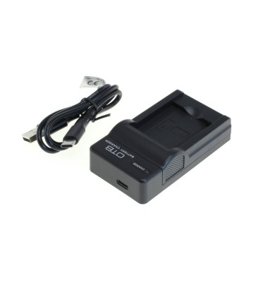 Stație de &amp;icirc;ncărcare a bateriei OTB DC-K USB-C compatibilă cu Panasonic DMW-BCM13E foto