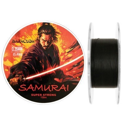 Nylon/monofilament Baracuda Samurai 150 m, culoare neagra 0.40 mm