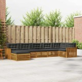 Cumpara ieftin Set de canapele de exterior 7 buc. 7-Locuri Natural si Antracit