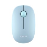 Mouse Fara Fir 2.4GHz, 1600 DPI, ABS, PC- Havit (MS57GT) - Light Blue