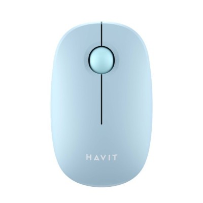 Mouse Fara Fir 2.4GHz, 1600 DPI, ABS, PC- Havit (MS57GT) - Light Blue foto