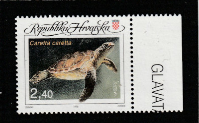 Croatia 1995-Fauna,Testoase,MNH,Mi.328 foto