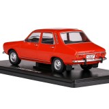 Macheta auto Dacia 1300 1970 rosie, scara 1:24, miniatura metalica pentru colectie