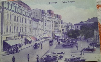 Carte postala, Bucuresti, Calea Victoriei, 1930 foto