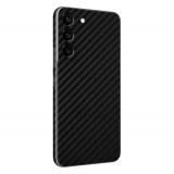 Cumpara ieftin Set Folii Skin Acoperire 360 Compatibile cu Samsung Galaxy S22 Wrap Skin Texture Carbon Black, Negru, Oem