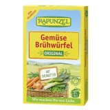 Rapunzel Cuburi Supa Legume Original Bio, 8 bucati, Vegane, Fara Gluten, Fara Zahar