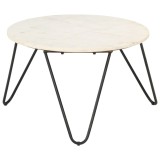 Cumpara ieftin Măsuță de cafea alb 65x65x42 cm piatră naturală aspect marmură