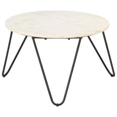 Gossi masuta de cafea alb 65x65x42 cm piatra naturala aspect marmura foto