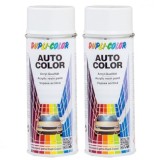 Vopsea Spray Auto Dacia Alb Boreal Dupli Color 2 x 400ml, Retus Auto, Protectie Coroziune, Uscare Rapida