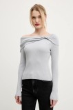Abercrombie &amp; Fitch pulover femei, culoarea gri, light, KI150-5175
