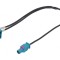 Fakra Angled Double Socket Antenna Adapter 0.25m