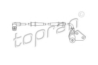 Senzor ABS / turatie roata MERCEDES E-CLASS (W210) (1995 - 2003) TOPRAN 401 412 foto