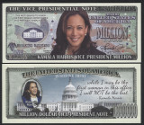 !!! SUA = FANTASY NOTE = KAMALA HARRIS , VICEPRESEDINTE , COLOR - 2020 - UNC