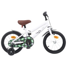 vidaXL Bicicletă pentru Copii 16 Inci pentru 4-6 ani Alb 42009481