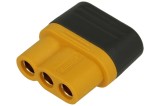 Conector alimentare DC mufa MR60 mama 3pin 30A 500V lipire pe cablu AMASS MR60-F