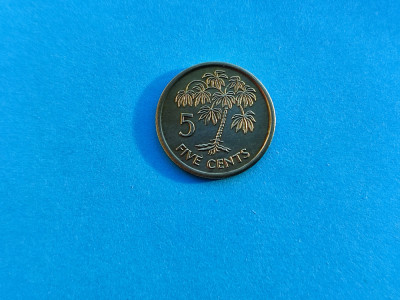 5 Cents 2003 Seychelles-UNC-in realitate arata bine!! luciu de batere foto