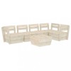 Set mobilier palet pentru gradina 6 piese lemn de molid tratat