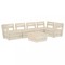 Set mobilier palet pentru gradina 6 piese lemn de molid tratat