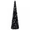 Brad de Crăciun artificial tip pop-up, negru, 150 cm, PET