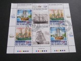 Djibouti 2020 Timbre Poștale Bloc&ndash; 6 timbre cu nave celebre (Kajsaasi Ansio, Alexander von Humboldt II, STV Black Jack, Bluenose II), obliterat