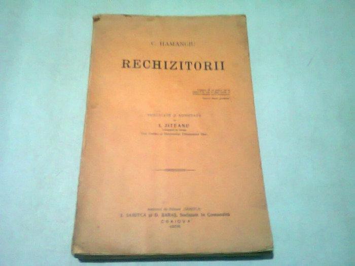 RECHIZITORII - C. HAMANGIU