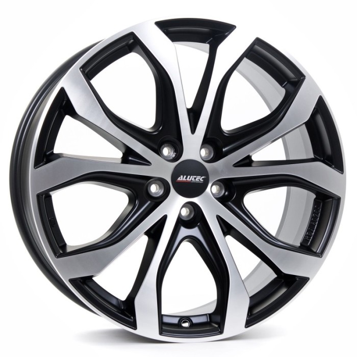 Jante INFINITI QX30 8J x 18 Inch 5X112 et40 - Alutec W10 Racing-schwarz-frontpoliert - pret / buc Jante INFINITI QX30 8J x 18 Inch 5X112 et40 - Alutec W10 Racing-schwarz-frontpoliert - pret / buc