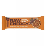 Baton Proteic Raw Energy Cu Portocale Si Boabe De Cacao, 50G Bombus