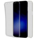 Capac de protectie (fata + spate) pt Samsung Galaxy S9 Plus, gri transparent