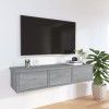 VidaXL Dulap de perete, gri sonoma, 88x26x18,5 cm, lemn prelucrat 815082