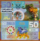 KAMBERRA - FANTASY NOTE - 50 NUMISMAS 2022 - UNC / POLIMER / ZODIAC - ANUL TIGRULUI