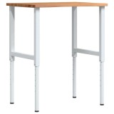 Cumpara ieftin Banc lucru maro 80x60x(71,5-98) cm lemn masiv stejar