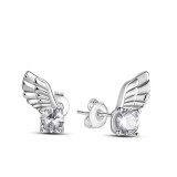 Cumpara ieftin Cercei argint 925, JW509, model aripa, placati cu rodiu