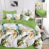 Cumpara ieftin Lenjerie pat dublu,bumbac finet,6 piese,cearceaf normal 220x240cm, cearceaf pilota 200x220cm, 2 fete de perna 50x70, 2 fete de perna 70x70-M381