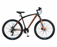 Bicicleta MTB Umit Camaro 2D, Cadru 16&amp;quot; , 21 Viteze , Culoare Negru/Portocaliu/APB Cod:26610160004 foto