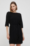 Cumpara ieftin Armani Exchange rochie culoarea negru, mini, drept