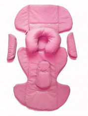 Husa perna din bumbac antitranspiratie pentru scaun auto 9-25 kg Deseda Roz foto