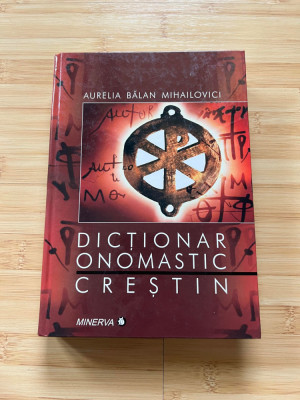 AURELIA BALAN MIHAILOVICI - DICTIONAR ONOMASTIC CRESTIN foto