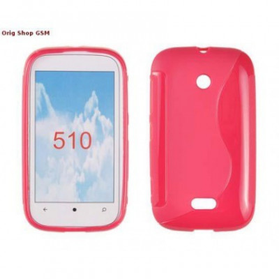 Husa silicon S-Line Nokia Lumia 510 Roz foto
