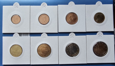 Set de 8 monede 2022, Luxemburg, UNC foto