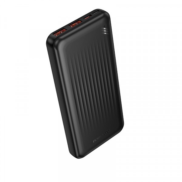 Baterie Externa Borofone BJ80A Clever, 10000mAh, 22.5W, QC + PD, 1 x USB-C - 2 x USB-A, Neagra