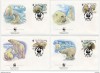!!! RUSIA - LOT 4 FDC URSUL POLAR - 1987, Fauna