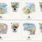 !!! RUSIA - LOT 4 FDC URSUL POLAR - 1987