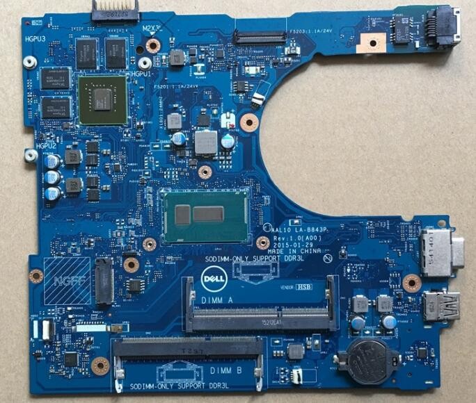Placa de baza Dell Inspiron 5558 Motherboard Intel i3-5005U LA-B843P YF2P3